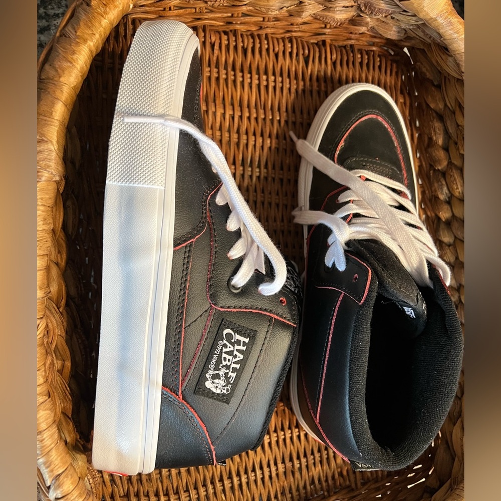 New Vans Half Cabs Mens 8/Womens 9.5 - Wearaway Black/Orange FREE SHIPPING!